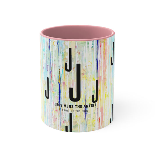 Abstract Colorful Accent Mugs, 11oz